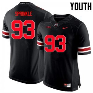 Youth Ohio State Buckeyes #93 Tracy Sprinkle Black Nike NCAA Limited College Football Jersey For Sale PXL3044FL